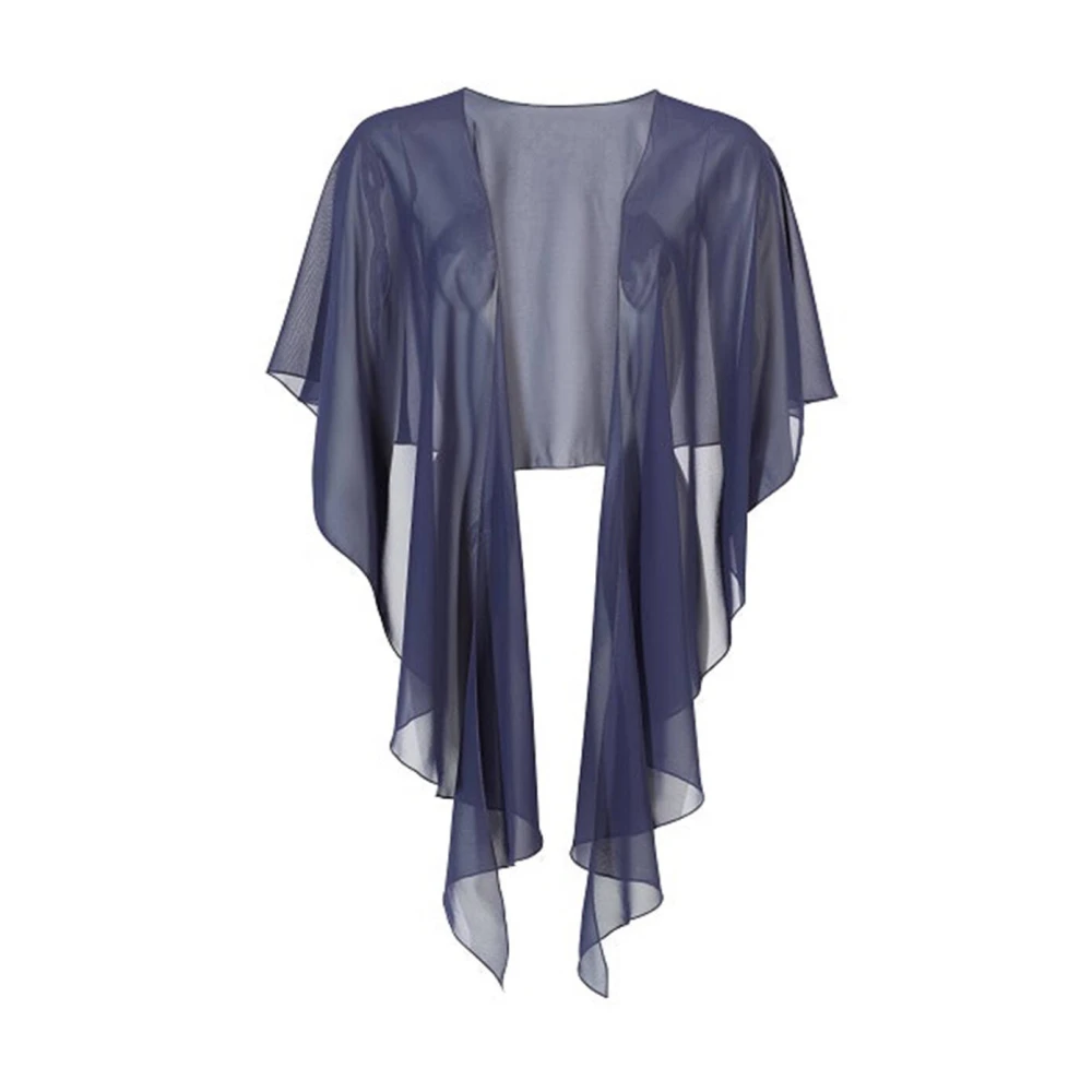 Swing Chiffon Form Stola Blue Dames
