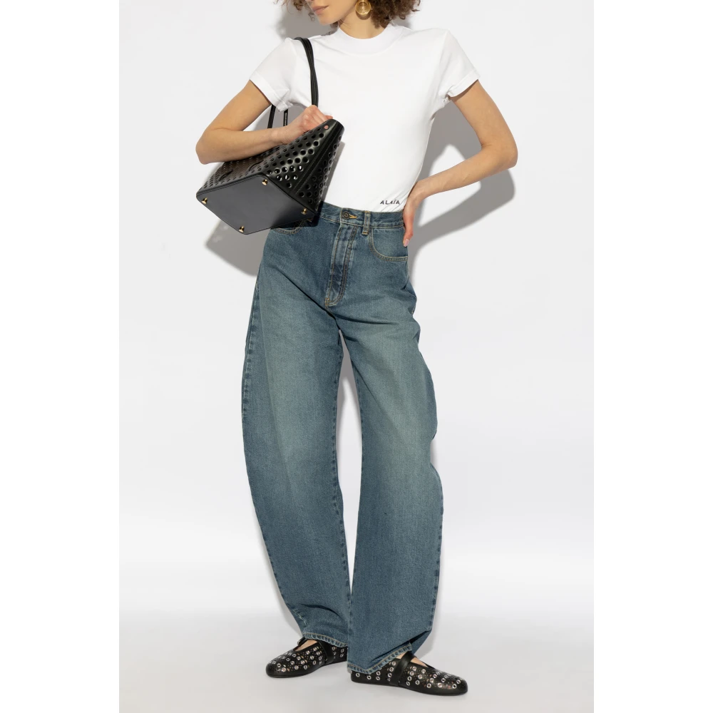 Alaïa Lichaam met logo White Dames