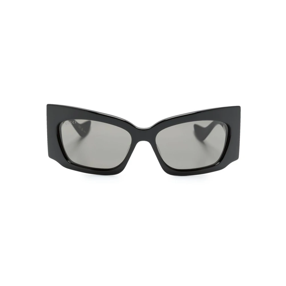 Gucci Black Geometric Sunglasses - Female - Sunglasses - One Size - Accessories