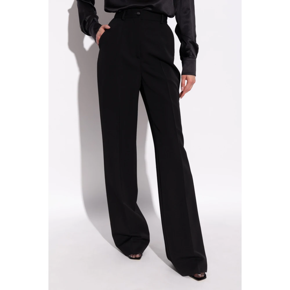 Dolce & Gabbana Wollen broek Black Dames