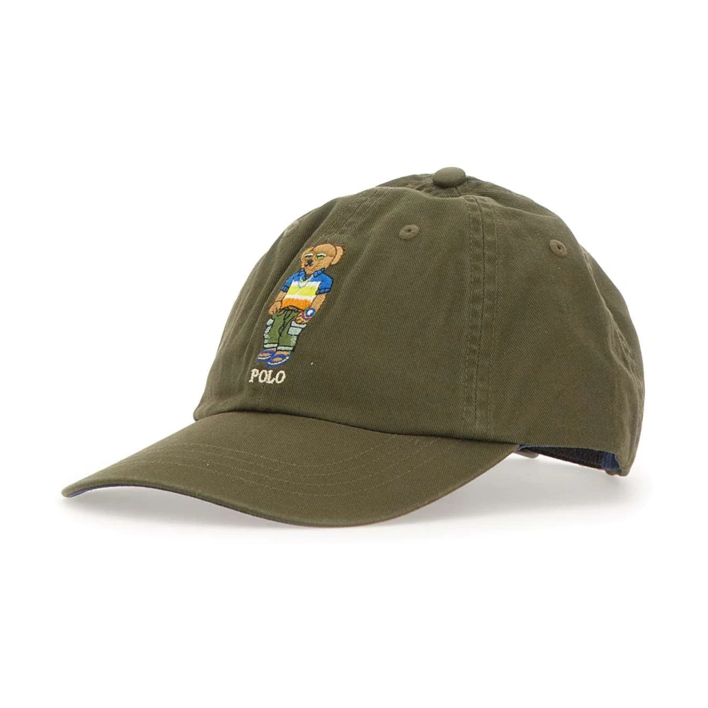 Polo Ralph Lauren Groene Baseballpet met Beerlogo Green Heren