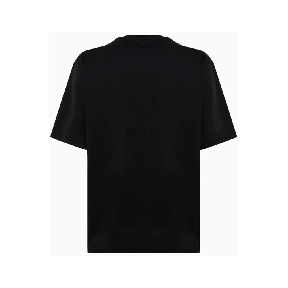 Acne Studios Effengekleurde Katoenen Scoop Neck T-Shirt Black Heren