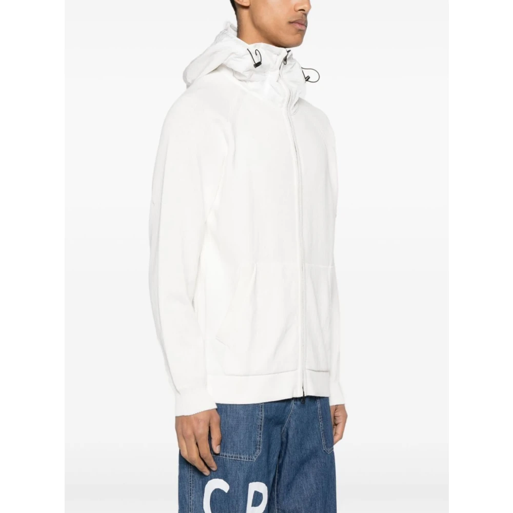 C.P. Company Witte Hoodie White Heren