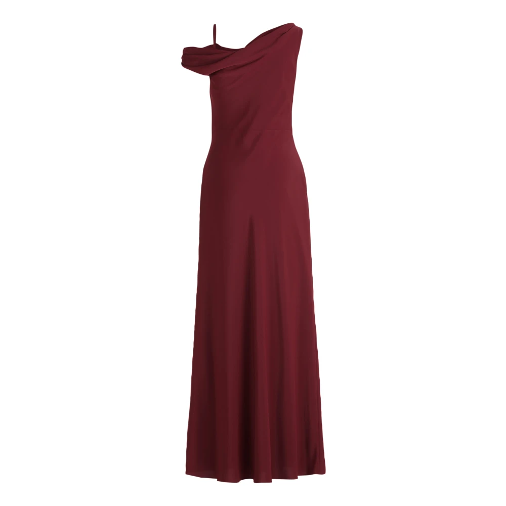 Vera Mont Elegante Avondjurk met Watervalhalslijn Red Dames