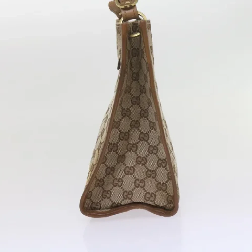 Gucci Vintage Pre-owned Canvas gucci-bags Beige Dames