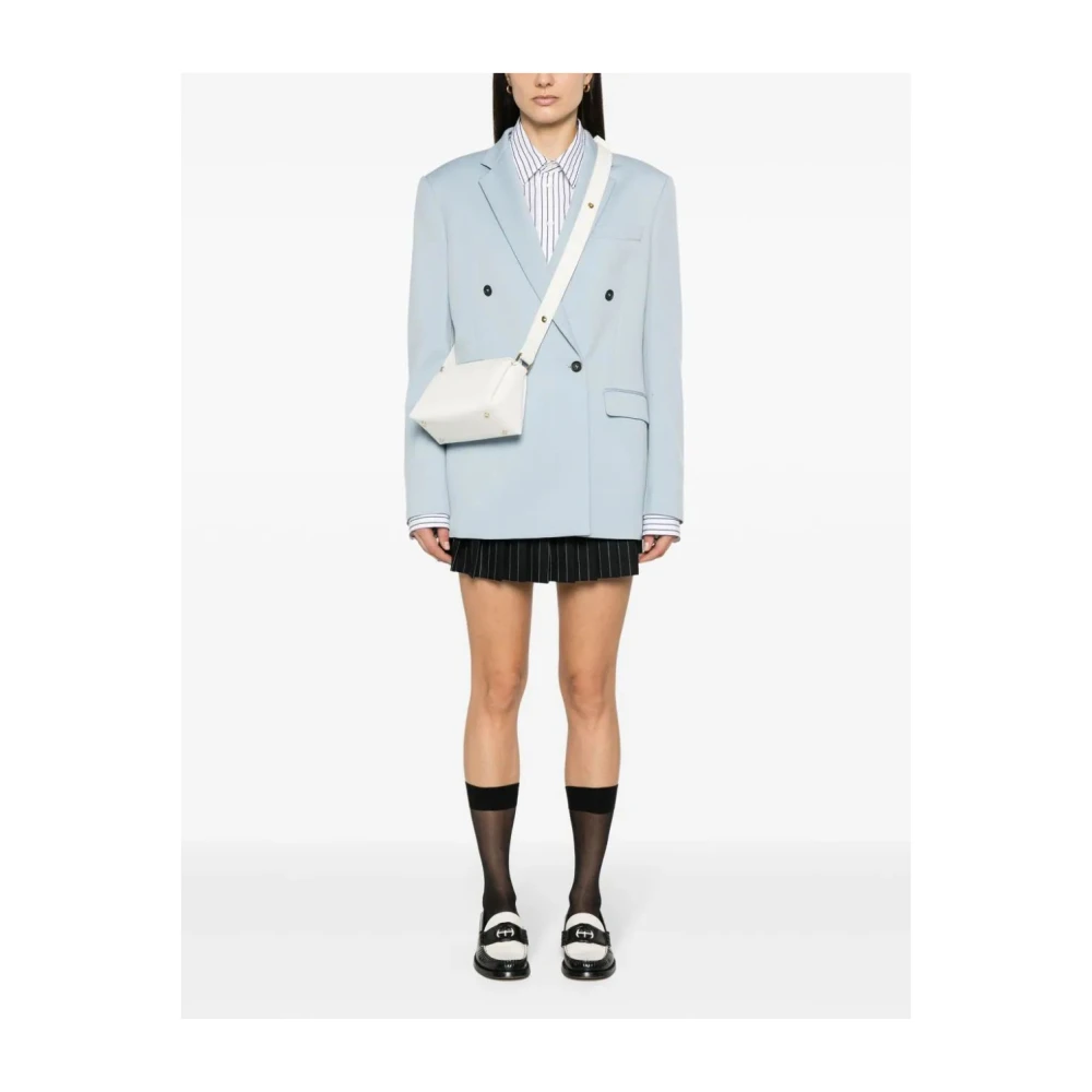 Plan C Mini Schoudertas in Wit White Dames