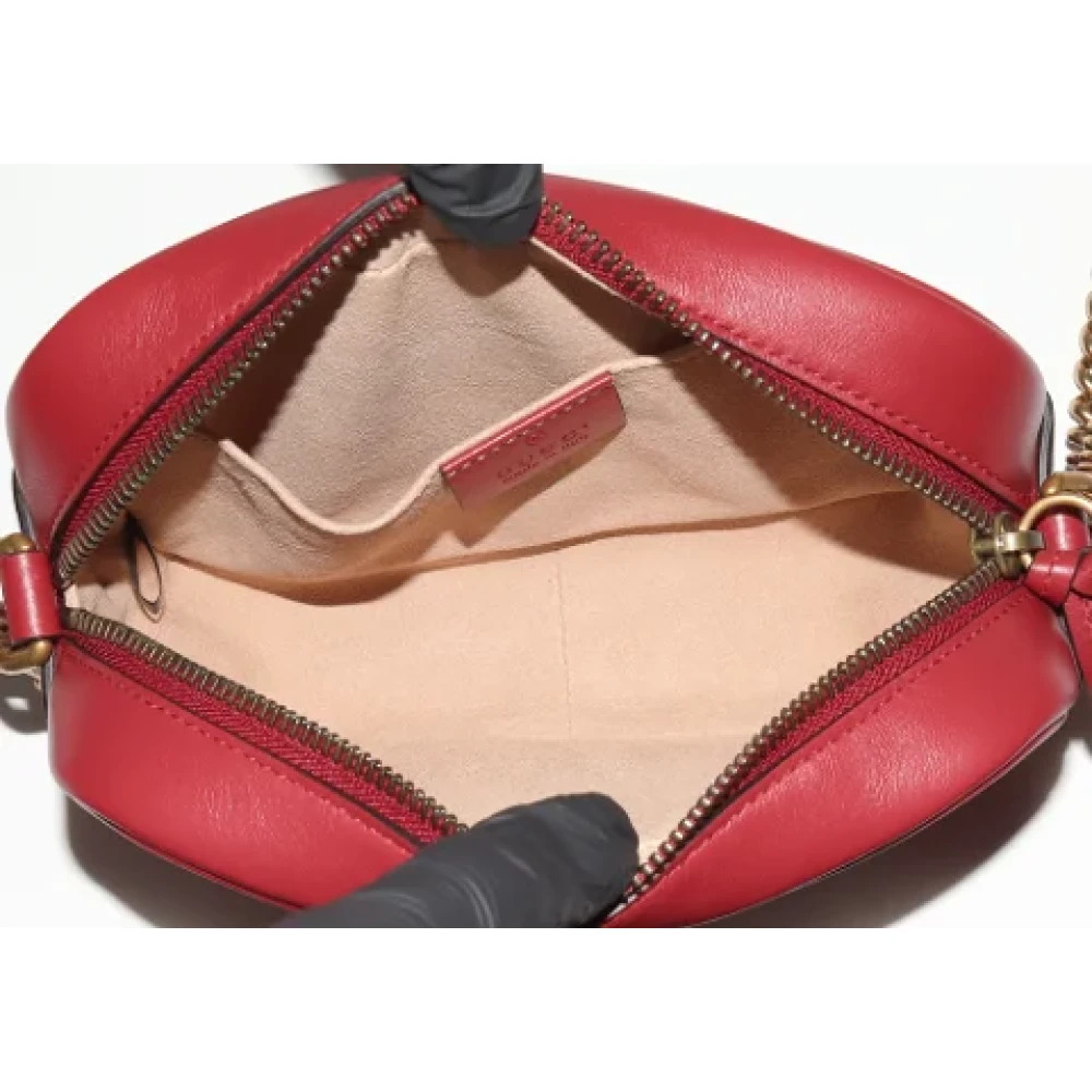Gucci Vintage Pre-owned Leather gucci-bags Red Dames