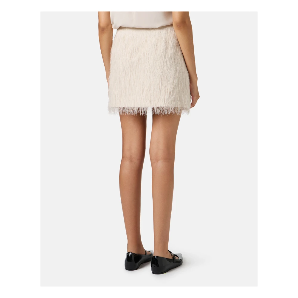 Iceberg Stoffige roze minirok van pluizige viscosestof Beige Dames
