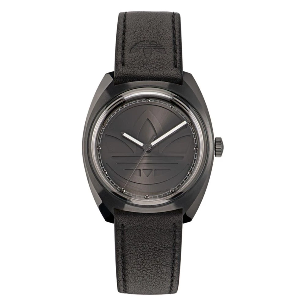 Adidas Women's Black Leather Quartz Analog Watch