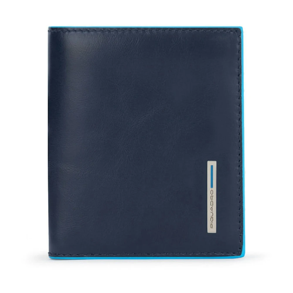 Piquadro Homme Bleu Accessoires, Taille: One Size Portefeuille Vertical Avec Porte-Monnaie