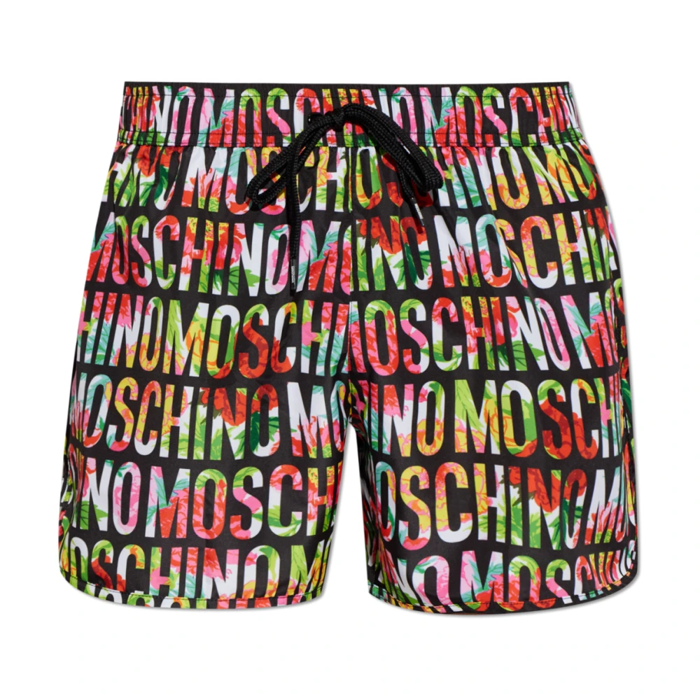Moschino Herr Multicolor Badkläder Xl, Polyester, Badshorts Med Logga