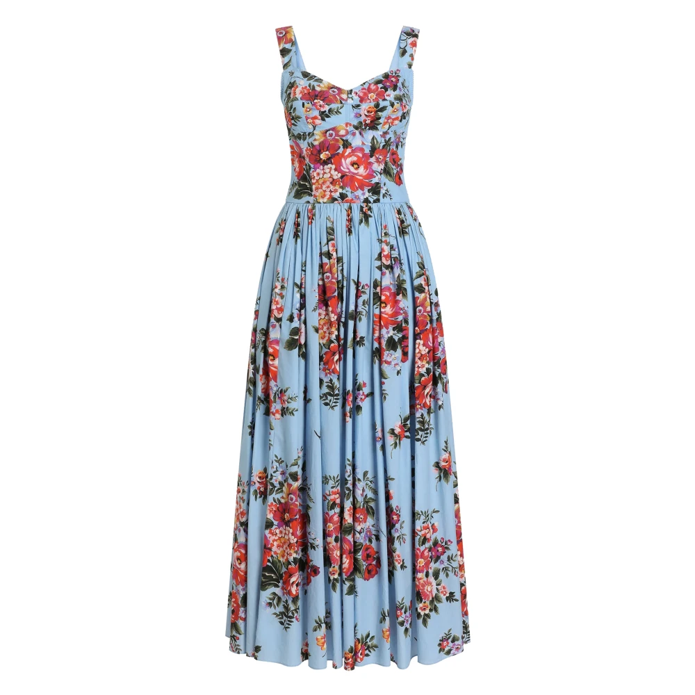 Dolce & Gabbana Women's Multicolor Flower Bouquet-Print Dress - Maxi Dresses - L - Dresses