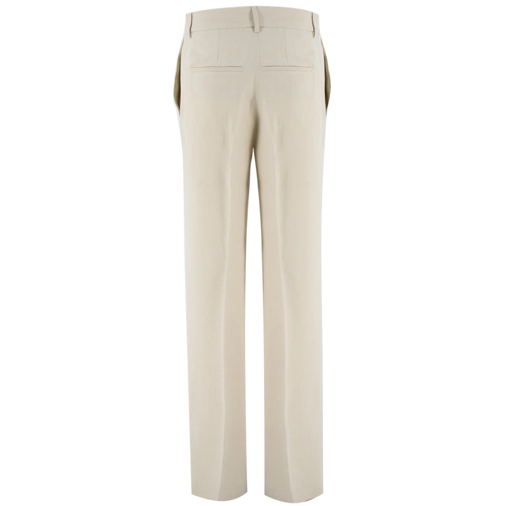 Antonelli Firenze Moderne op maat gemaakte broek voor elegantie Beige Dames