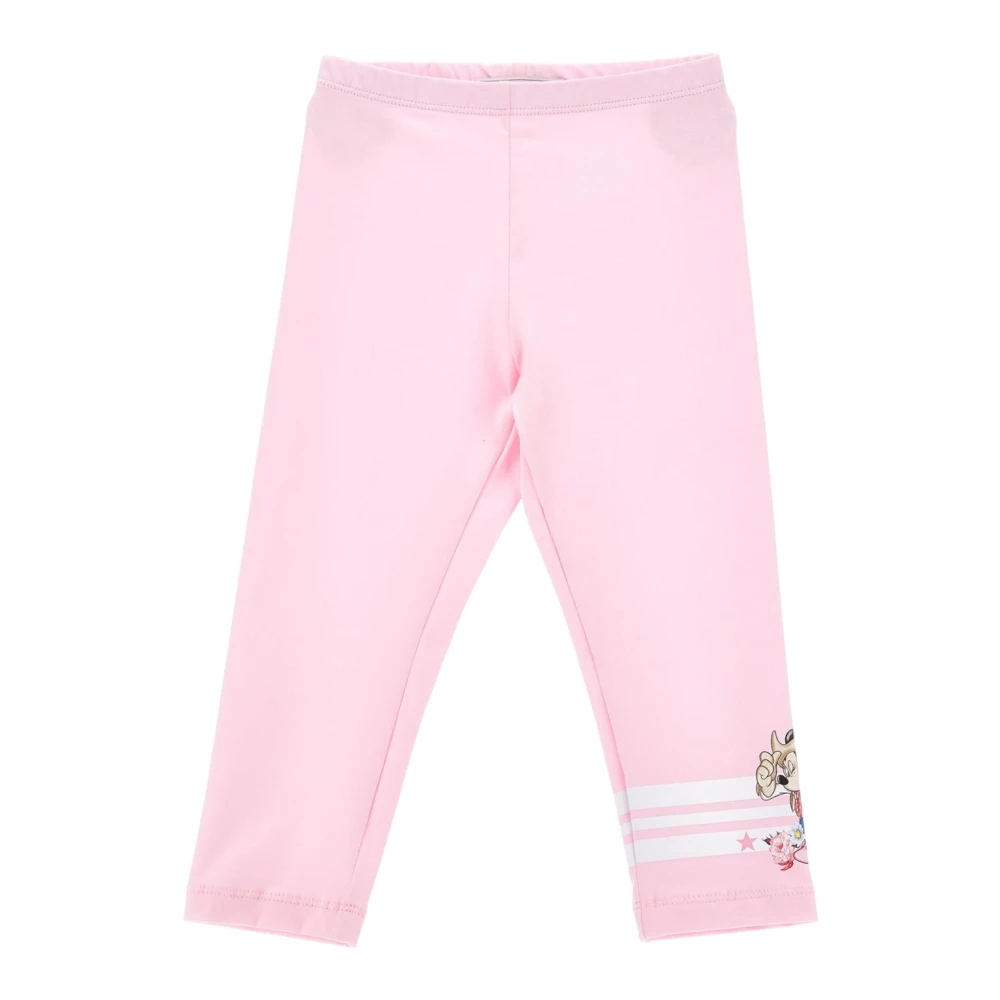 Monnalisa Girls Pink Rose Leggings - Leggings - 2 Y - Kids