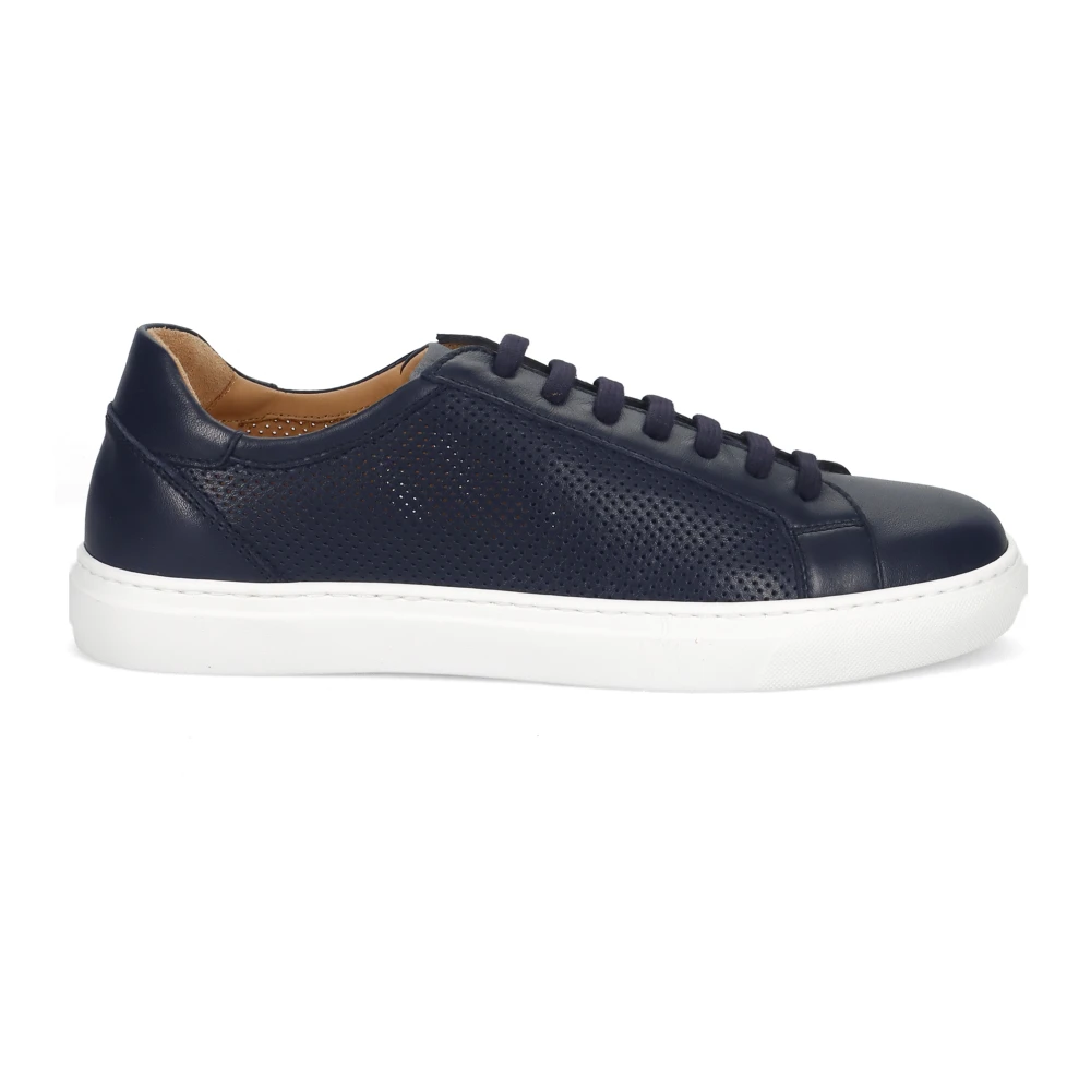 Rossano Bisconti Blauwe Casual Leren Schoenen Heren Schoenen