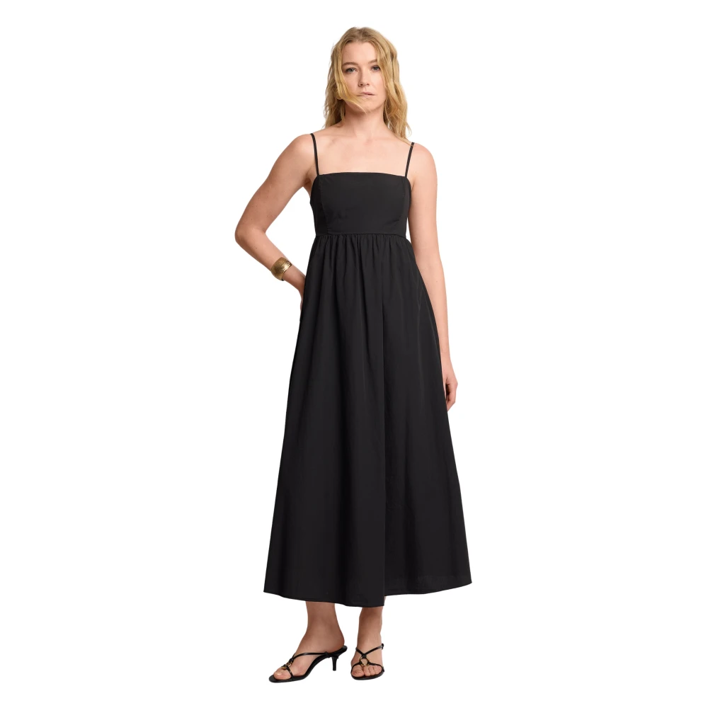 Kocca Women's Black Abito Con Fiocco Sul Retro - Midi Dresses - L - Dresses