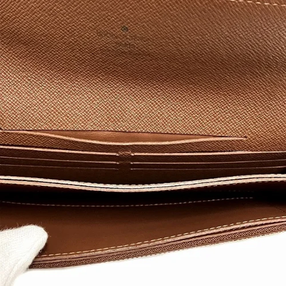 Louis Vuitton Vintage Pre-owned Canvas wallets Brown Heren