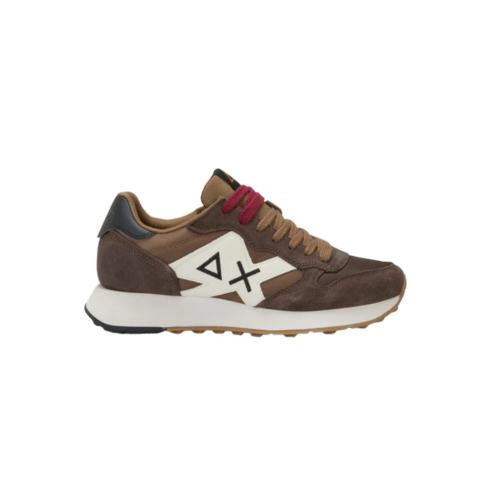 Sun68 Sneakers van nylon en suède met leren details Heren Schoenen Veelkleurig Multicolor