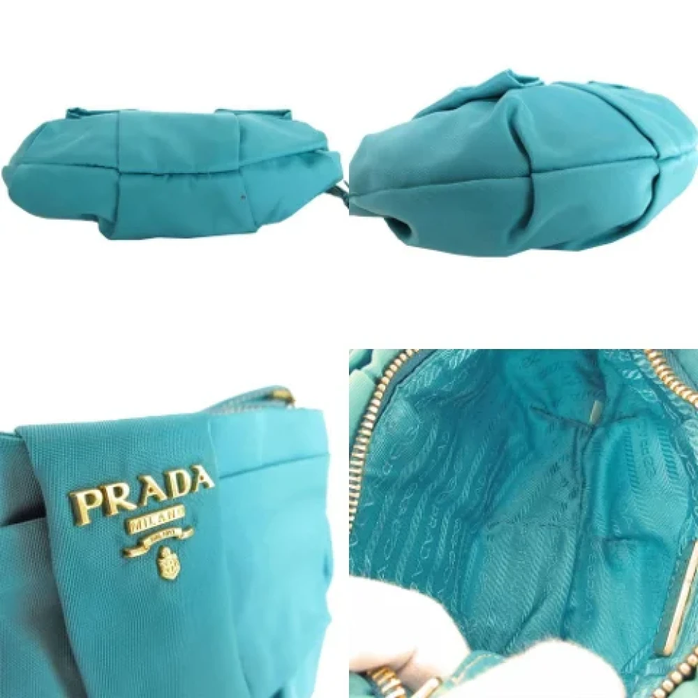 Prada Vintage Pre-owned Nylon prada-bags Blue Dames