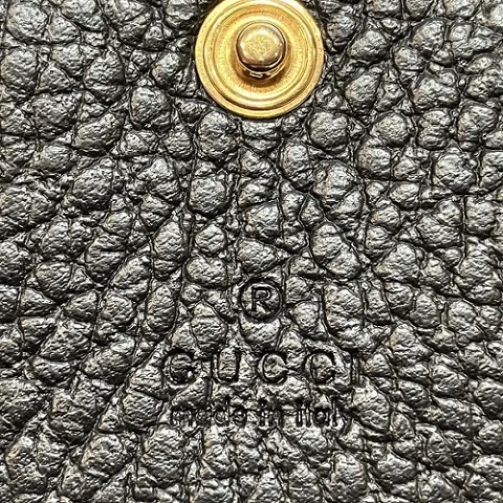 Gucci Vintage Pre-owned Leather wallets Black Dames