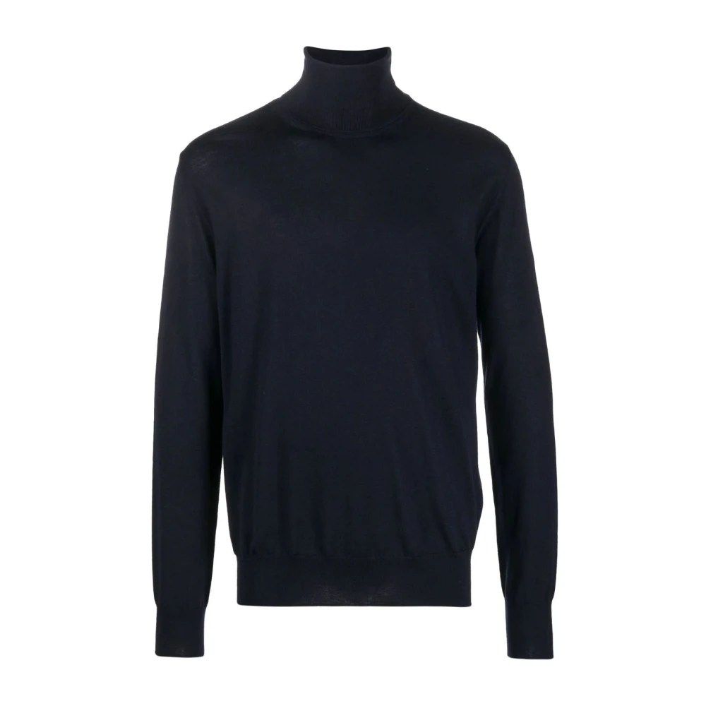 Jil Sander Men's Blue Wool Elegant Jumper - Turtlenecks - Xl - Knitwear