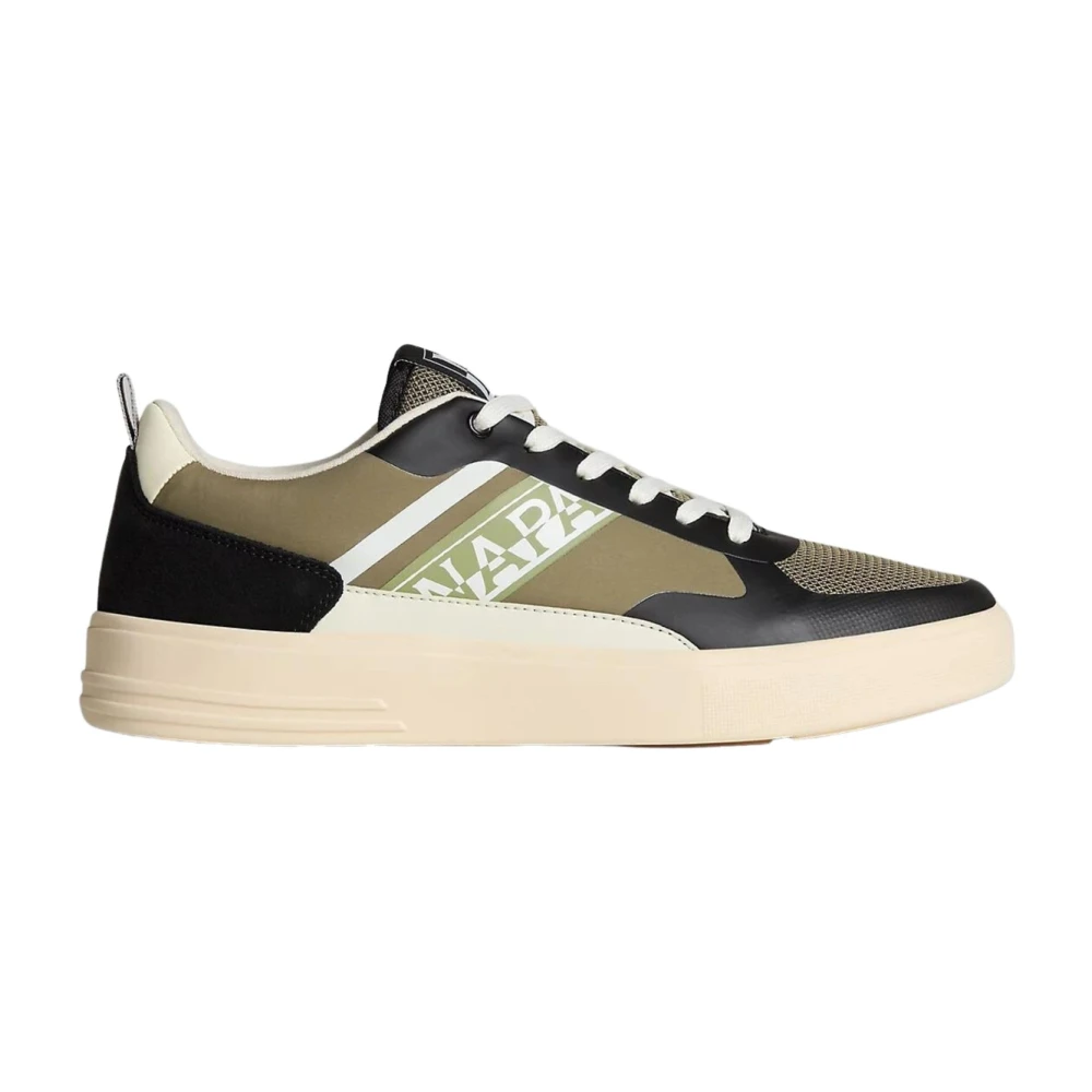 Napapijri Zwarte Mesh Polyester/Imitatieleer Sneakers Heren Schoenen Veelkleurig Multicolor