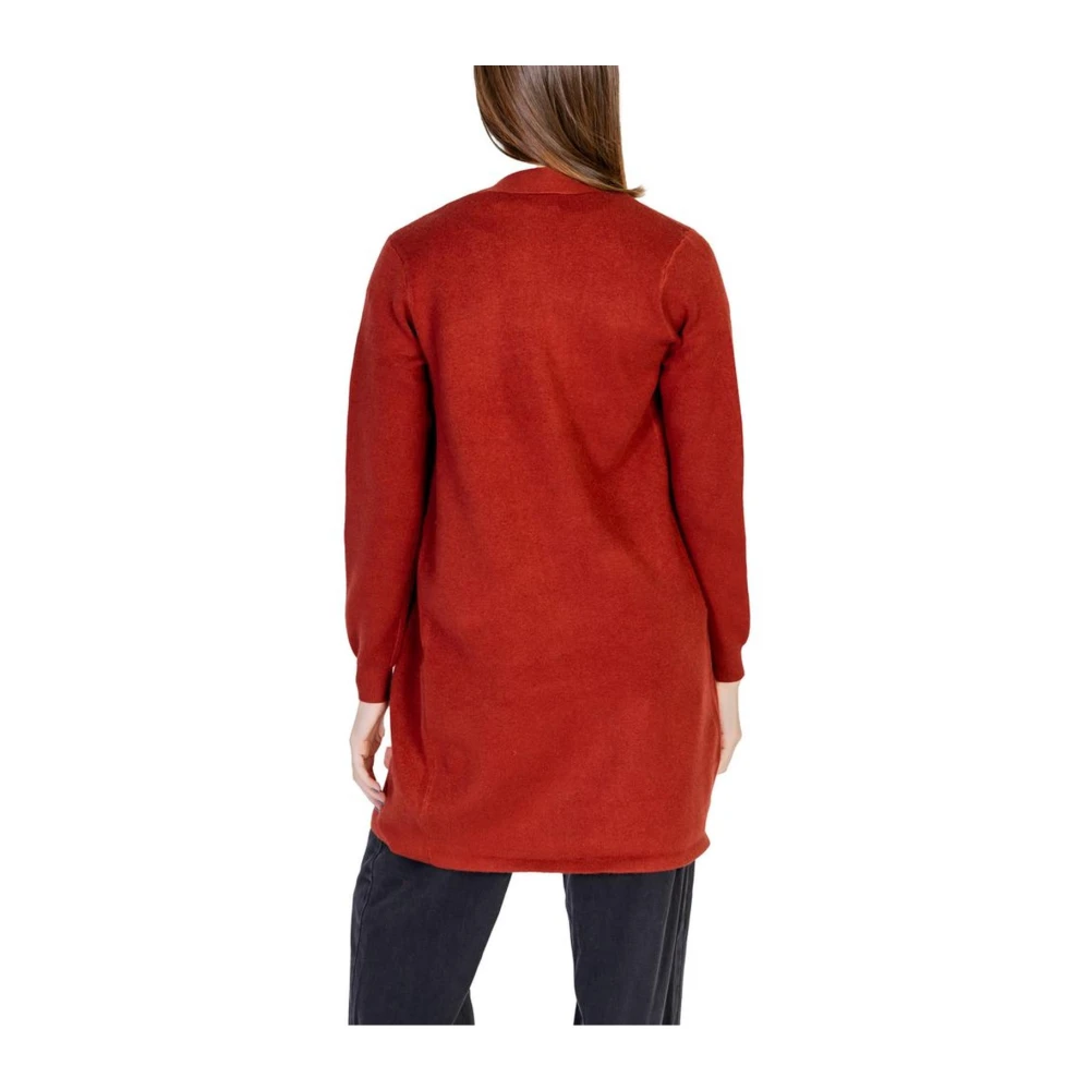Vero Moda Rode Gebreide Vest Dames Herfst Winter Collectie Red Dames