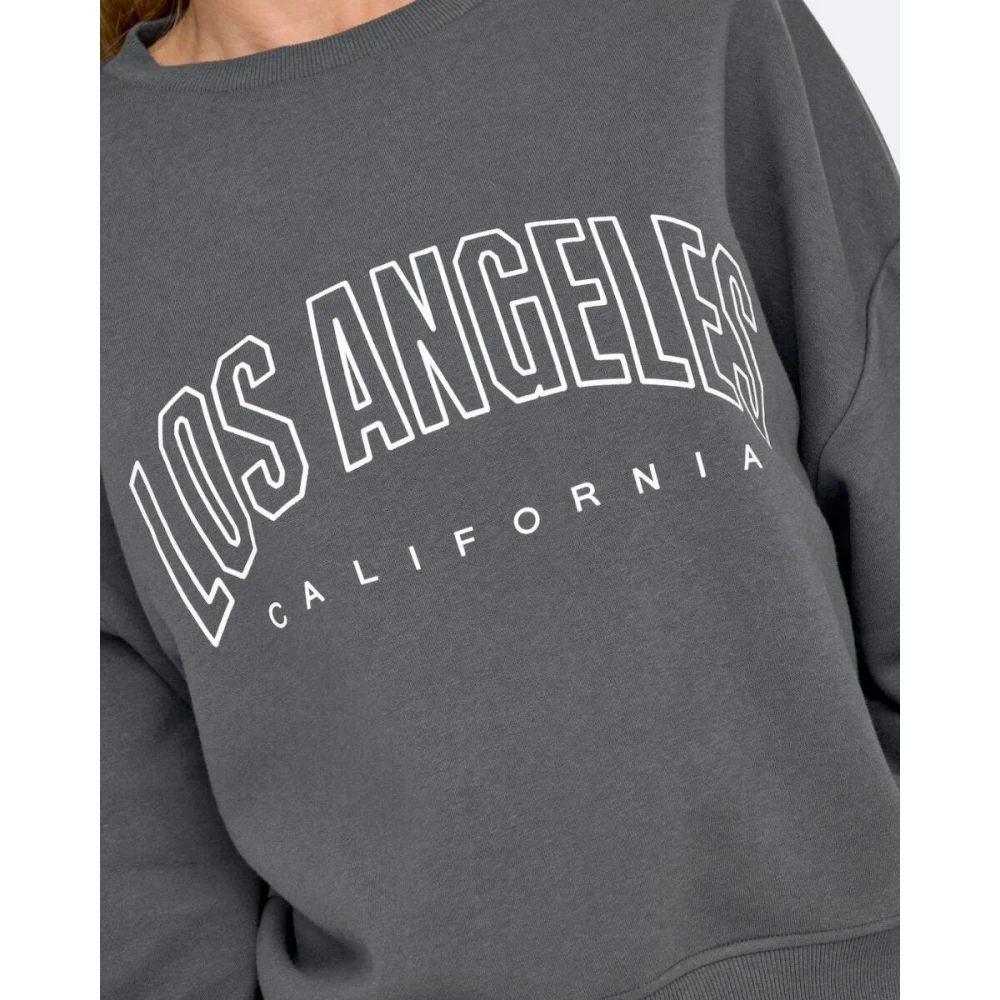 Only Leven Crew Lange Mouw Sweatshirt Blue Dames
