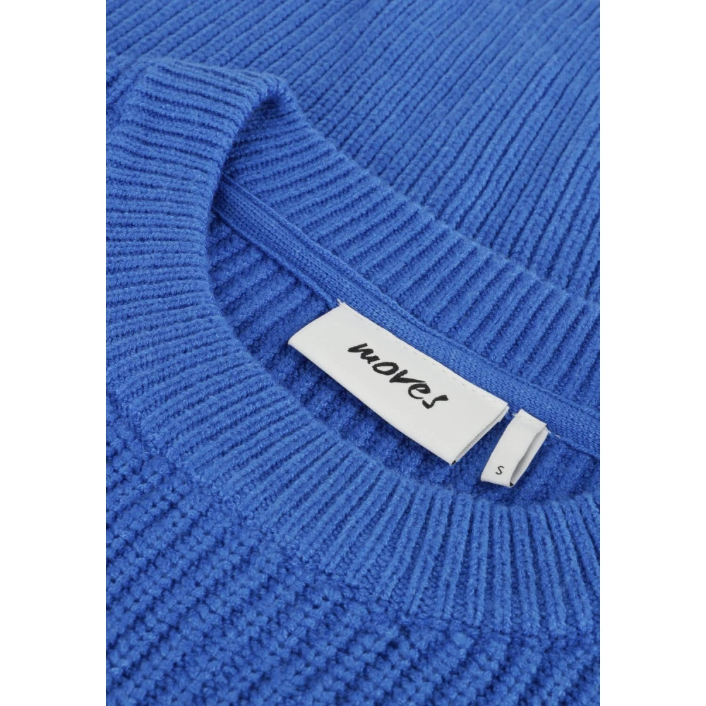 Moves Blauwe Gebreide Trui & Vest Esinna Blue Dames