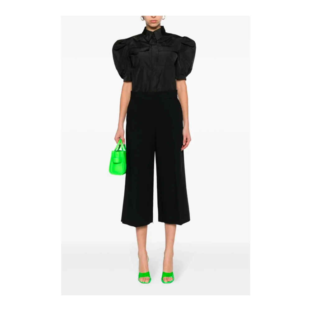 Msgm Zwarte blouse met ballonmouwen Black Dames