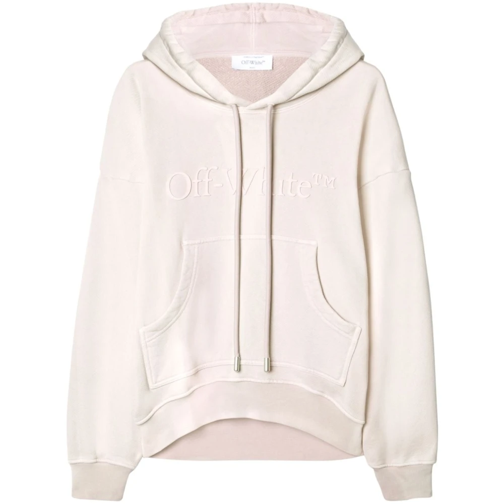 Off White Laundry Over Hoodie Pink Dames