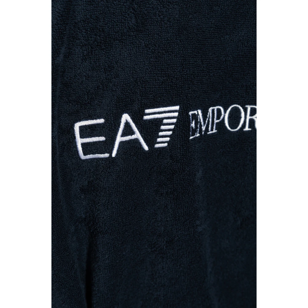 Emporio Armani EA7 Katoenen badjas Blue Heren
