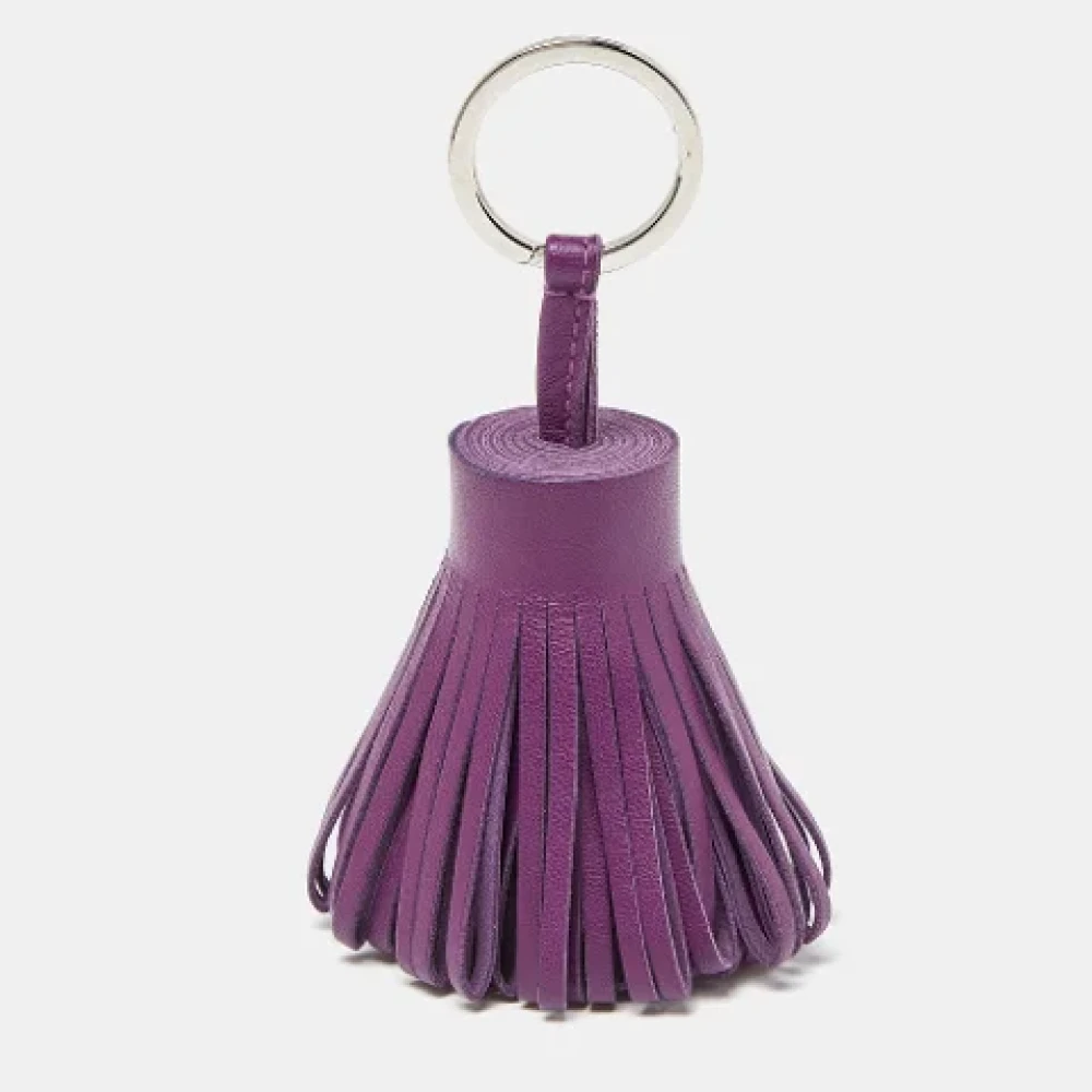 Hermès Vintage Pre-owned Leather key-holders Purple Dames