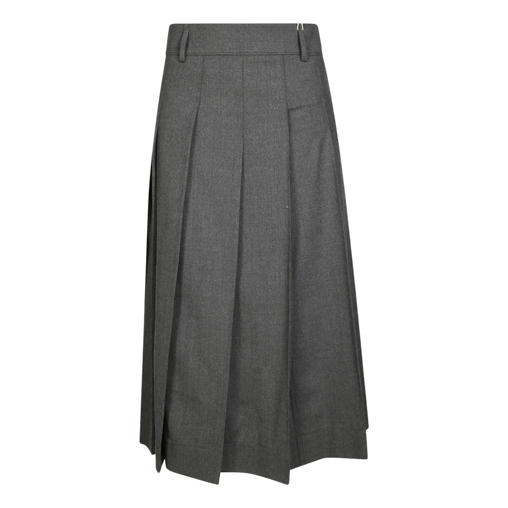 Incotex Geplooide Rok Gray Dames