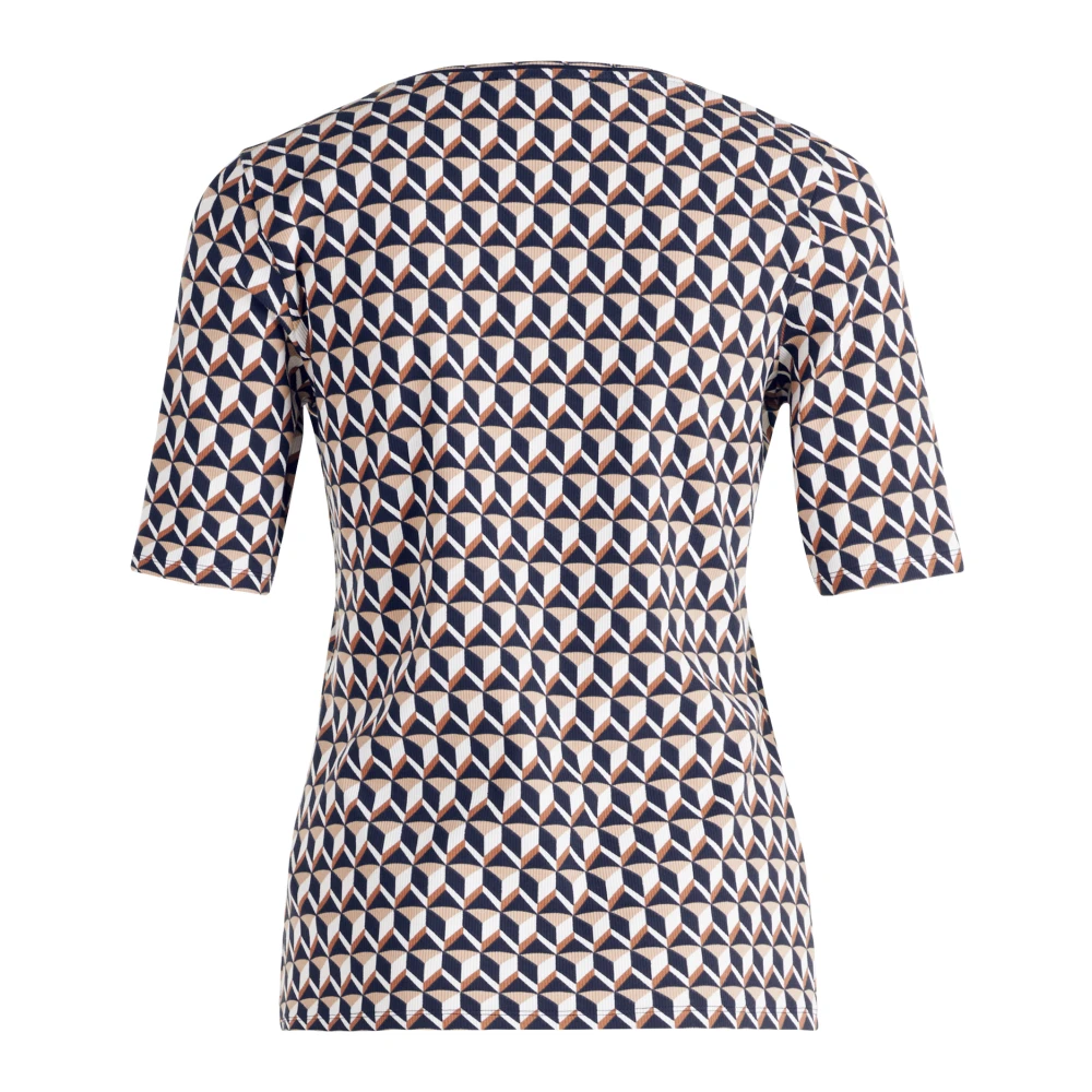 Betty Barclay Geribbeld Basic Shirt Multicolor Dames