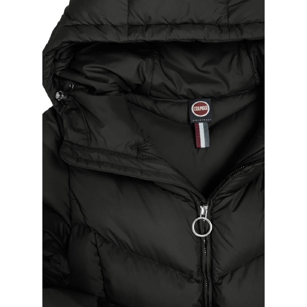 Colmar Zwarte Winterjas met Vaste Capuchon Black Dames