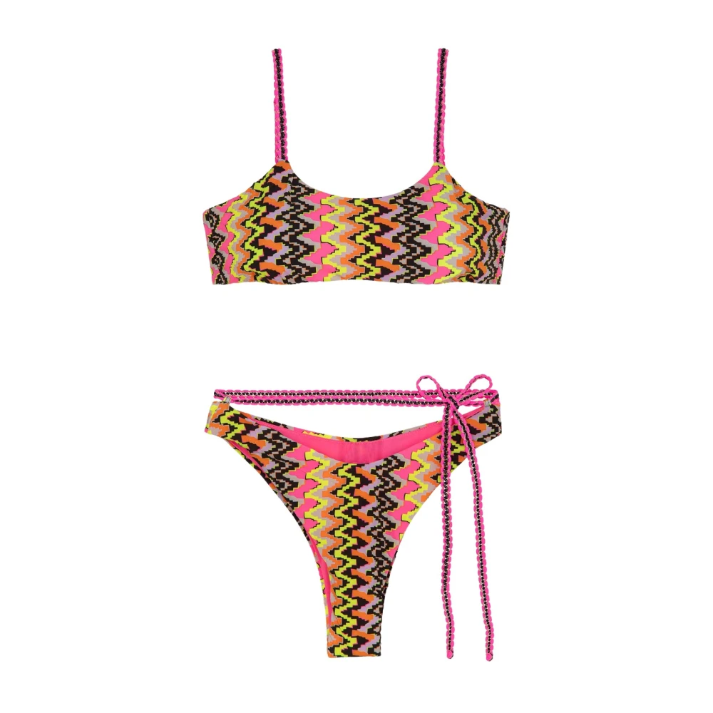 F**k Bikinitop EN Broekje Americano Vast Ethos Multicolor Dames