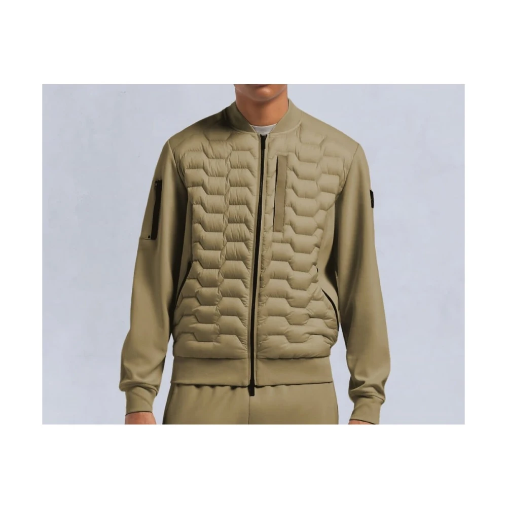 Moose Knuckles Hybride Granite Bomber Jas Green Heren