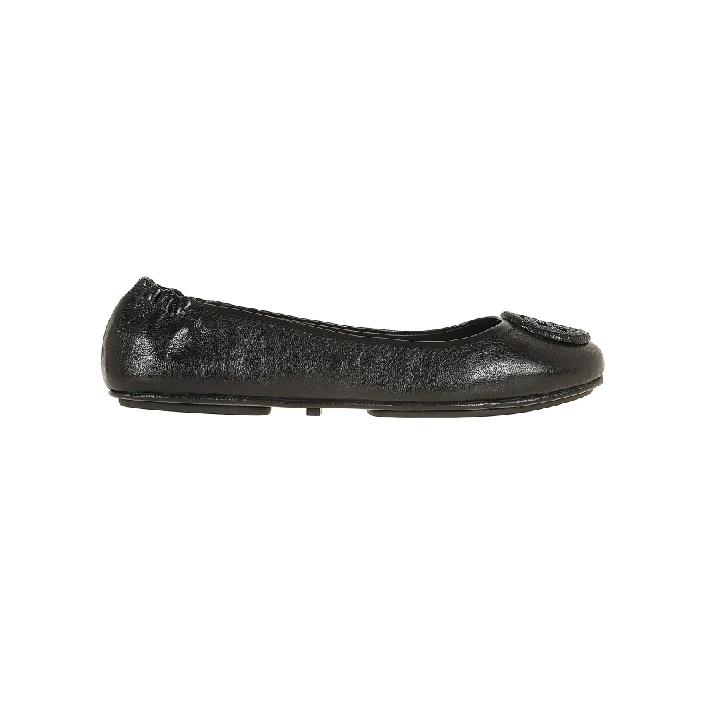 Tory Burch Pave Logo Resa Ballett Flats Black, Dam