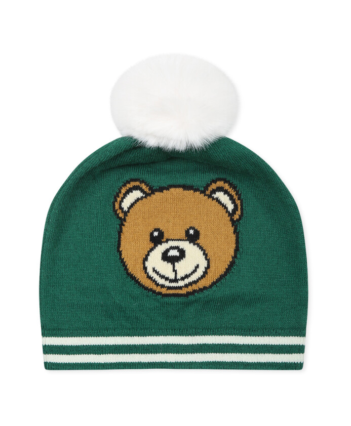 groene-teddy-bear-beanie-hoed