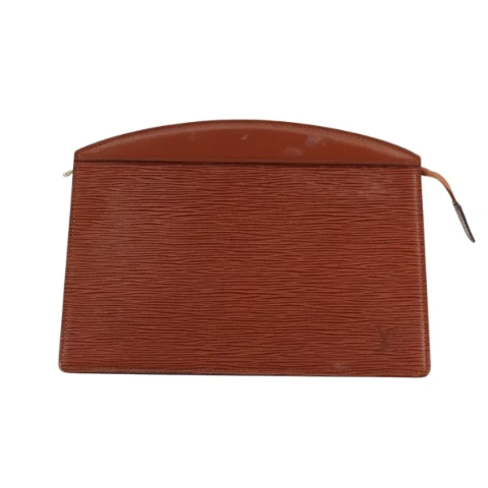 Louis Vuitton Vintage Pre-owned Leather pouches Brown Dames