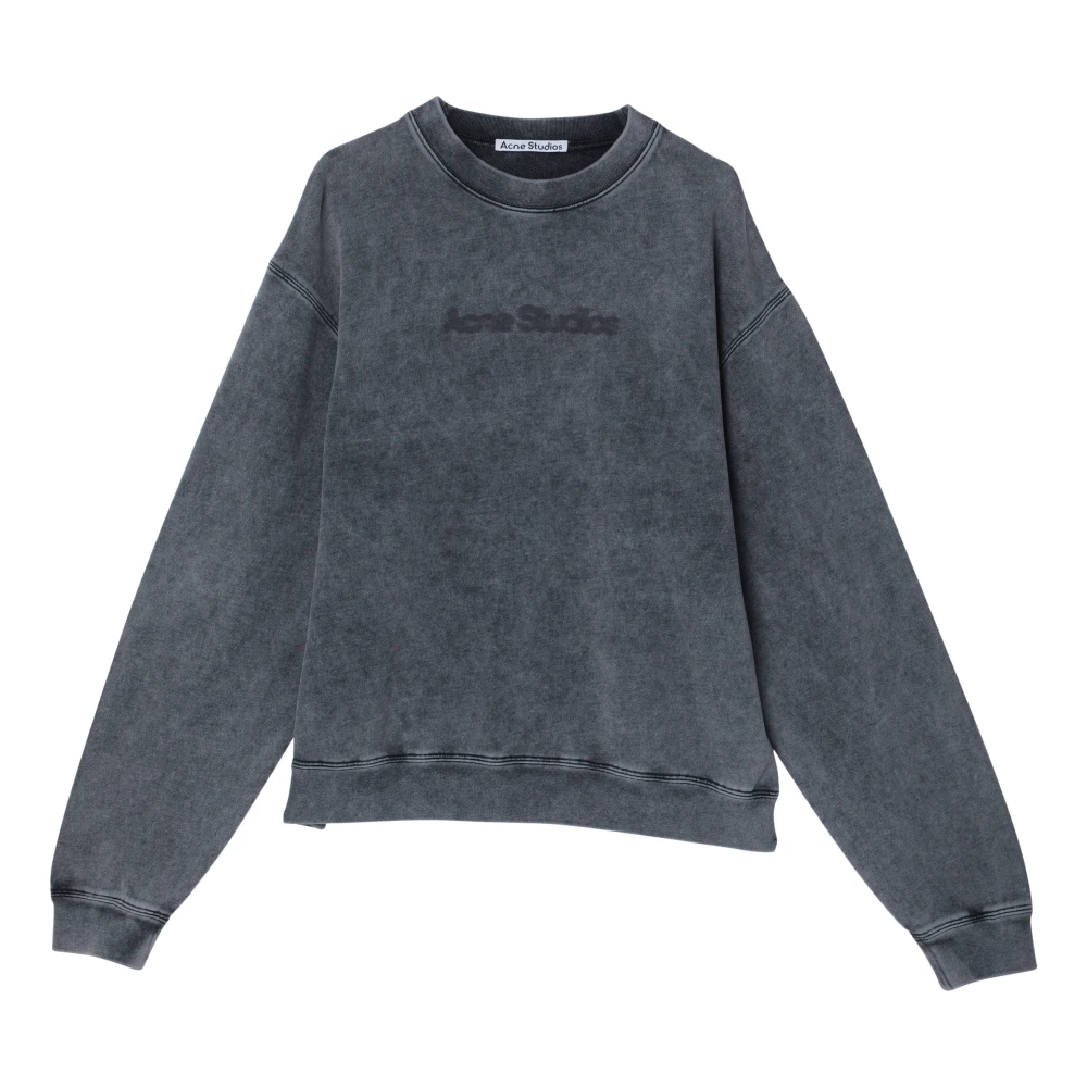 Acne Studios Crewneck Sweatshirt Gray Dames