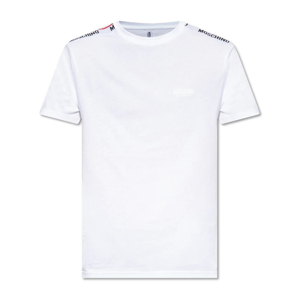 Moschino T-shirt med logotyp White, Herr
