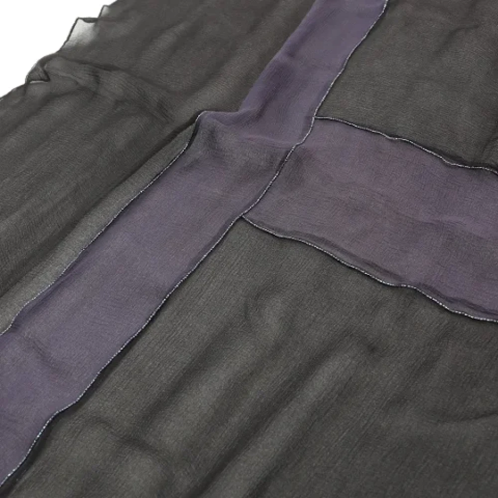 Hermès Vintage Pre-owned Silk scarves Black Dames
