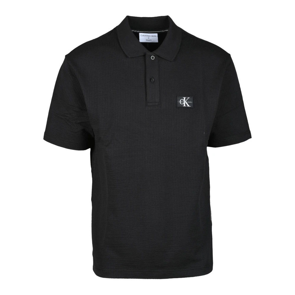 Calvin Klein Jeans Polo Black, Herr