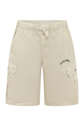 Curved Logo Loose Cargo Shorts