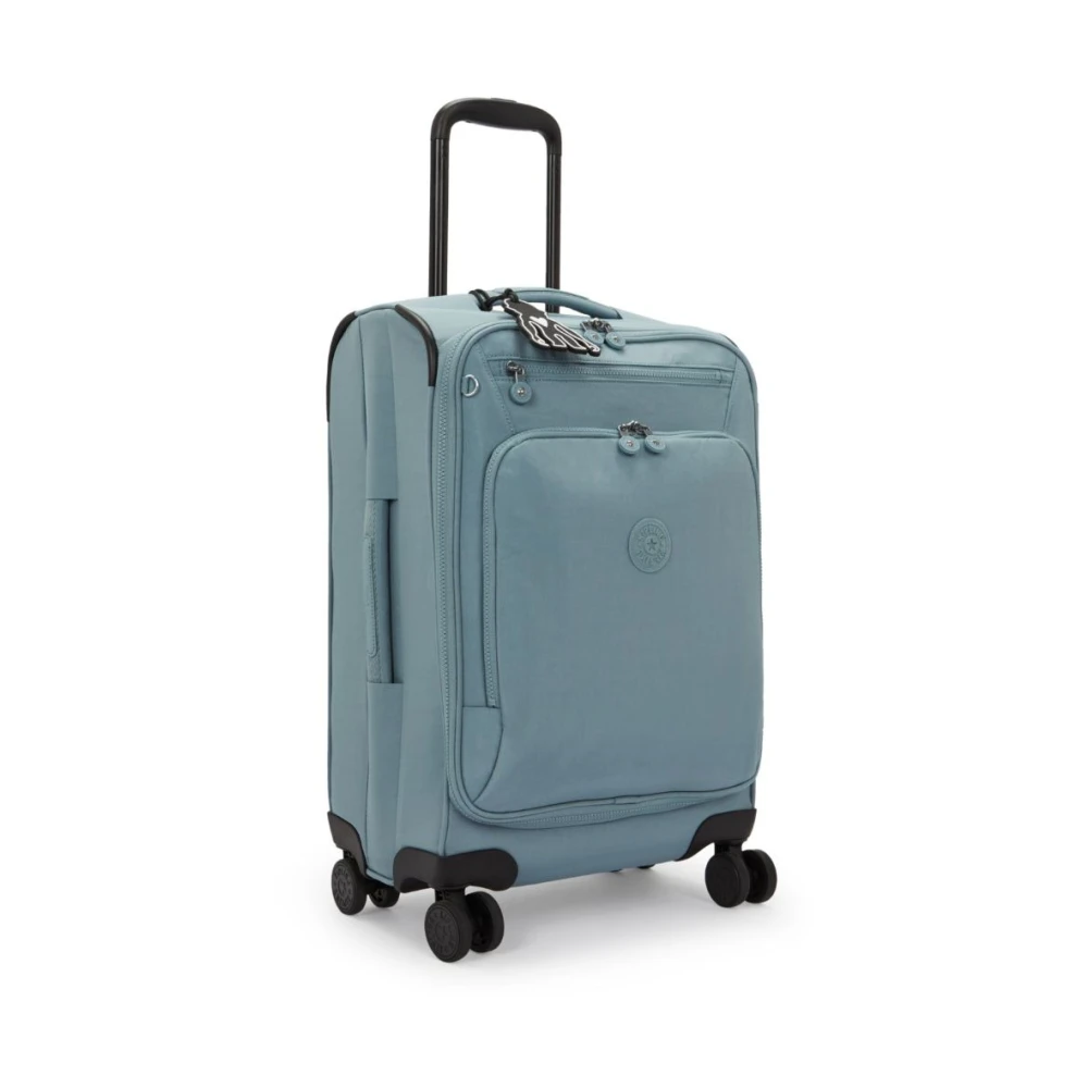 Kipling Stijlvolle reistrolley met meerdere zakken Blue Unisex
