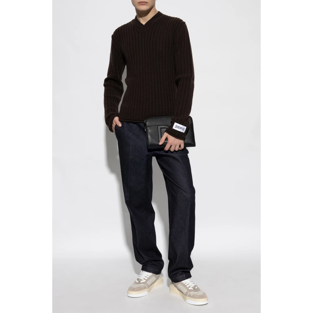 Dolce & Gabbana Wollen trui Brown Heren