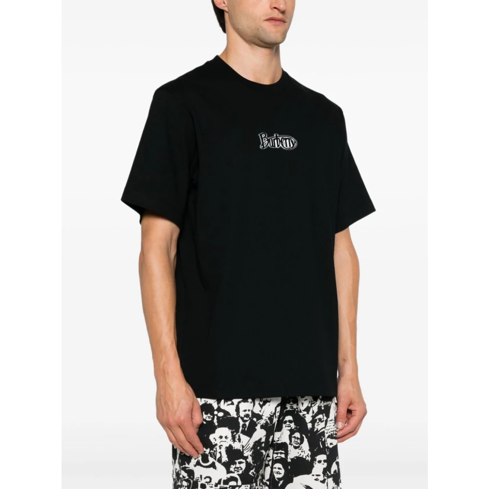 Burberry Zwarte Logo T-shirts en Polos Black Heren
