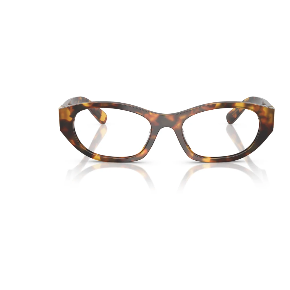 Miu Stijlvolle Bril in Blauwe Tint Brown Dames